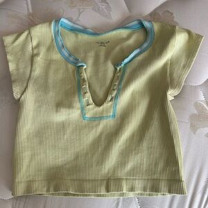 Urban Outfitters Lime and Sky Blue Tee